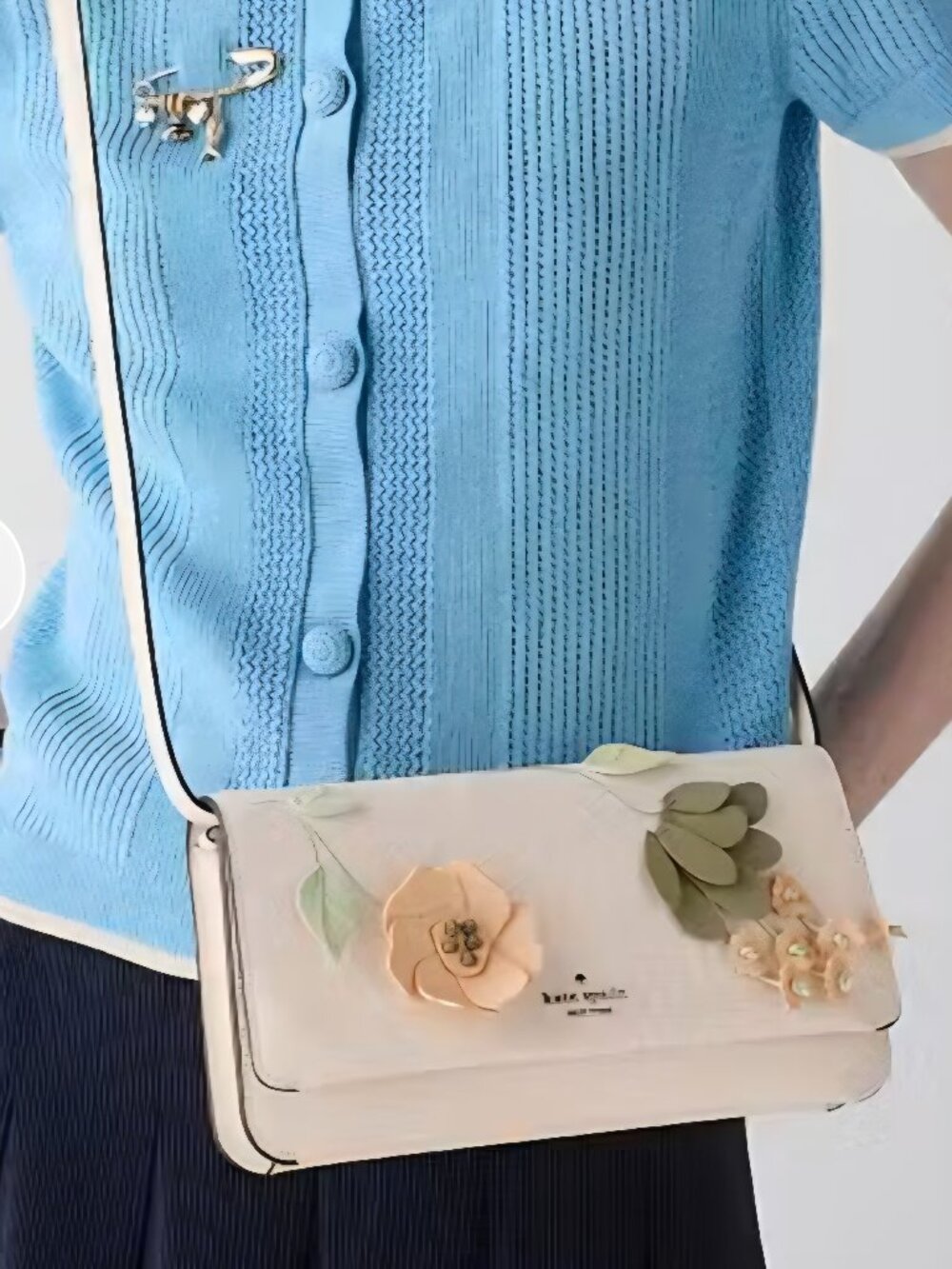 🌸 Kate Spade New York Pink Floral Appliqué Bag NWT 🌸